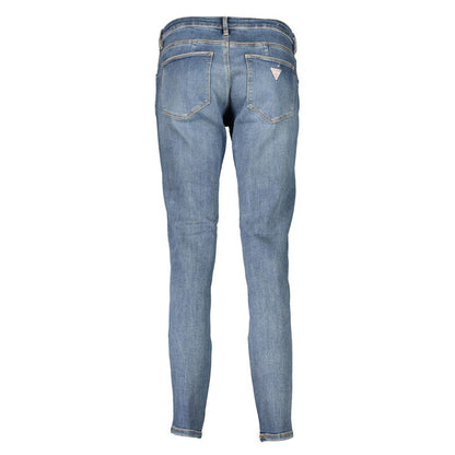 Guess Jeans Blue Cotton Skinny Jeans