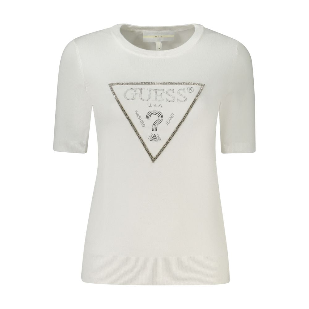 Guess Jeans White Viscose Sweatshirt