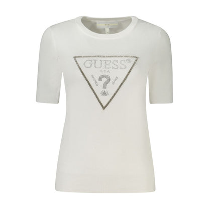 Guess Jeans White Viscose Sweatshirt