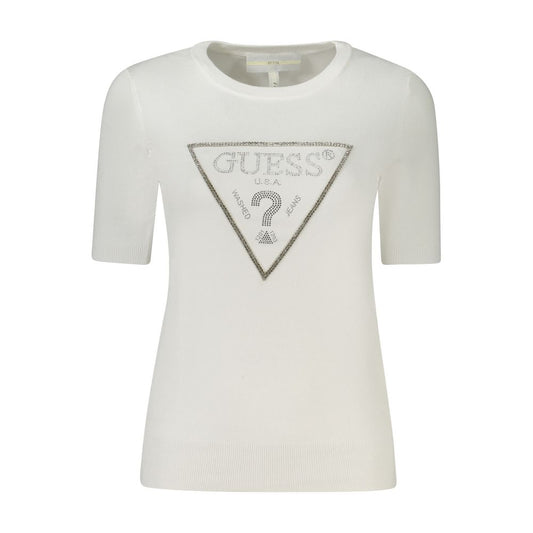 Guess Jeans White Viscose Sweatshirt