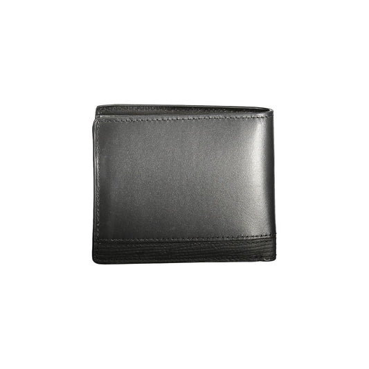 Tommy Hilfiger Schwarzes Leder Herren Portemonnaie