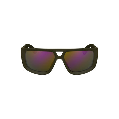 Calvin Klein Grüne Plastik-Sonnenbrille für Männer