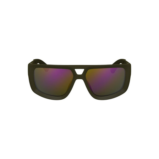 Calvin Klein Grüne Plastik-Sonnenbrille für Männer