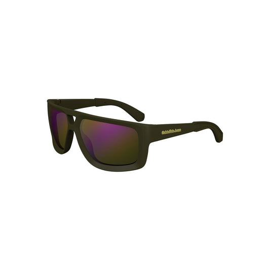 Calvin Klein Grüne Plastik-Sonnenbrille für Männer