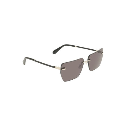 Calvin Klein Graue Metall-Sonnenbrille für Männer