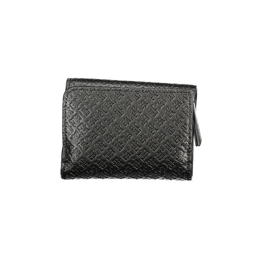 Tommy Hilfiger Schwarzes Polyethylen Portemonnaie für Frauen