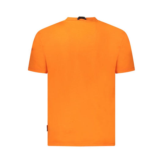 Napapijri Orange Cotton Men T-Shirt