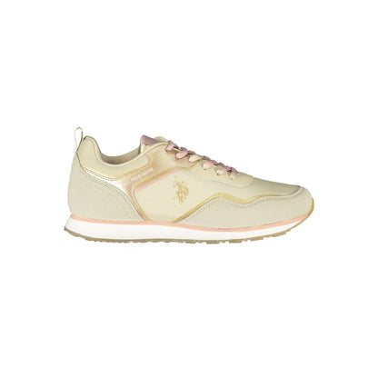 U.S. POLO ASSN. Beige Polyester Athletic Sneakers