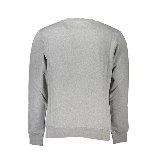 La Martina Gray Cotton Sweatshirt