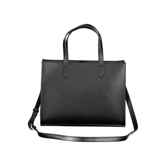 Mario Valentino Black Polyurethane Women Handbag