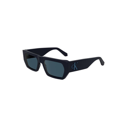 Calvin Klein Blaue Acetat-Sonnenbrille für Frauen