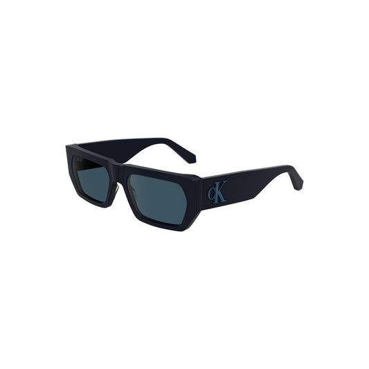 Calvin Klein Blaue Acetat-Sonnenbrille für Frauen