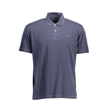 Gant Blu Cotton Mens Polo Shirt