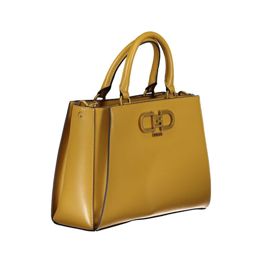 Guess Jeans Giallo Poliuretano Women Handbag