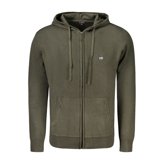 Norway 1963 Grüne Polyamid-Strickjacke für Männer