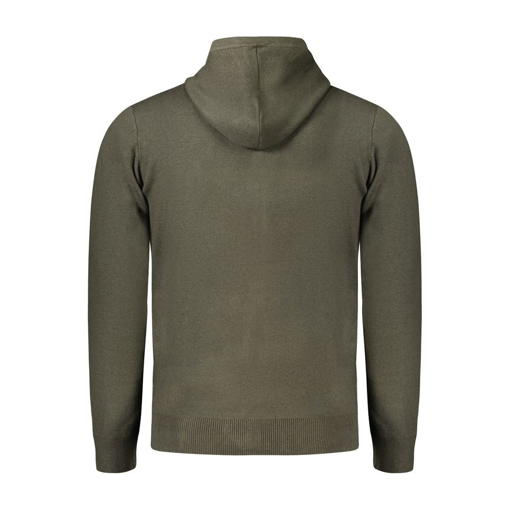 Norway 1963 Grüne Polyamid-Strickjacke für Männer