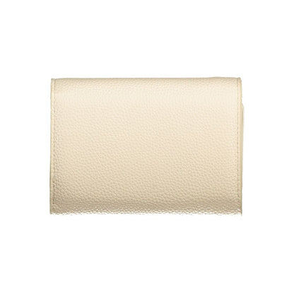Mario Valentino Beige Polyurethane Women Wallet