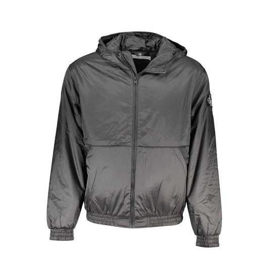 Calvin Klein Schwarze Recycelte Polyester Herren Jacke