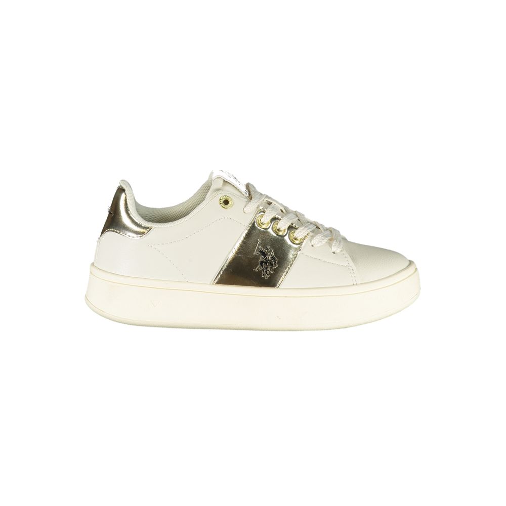 U.S. POLO ASSN. Beige Polyurethane Women Sneaker