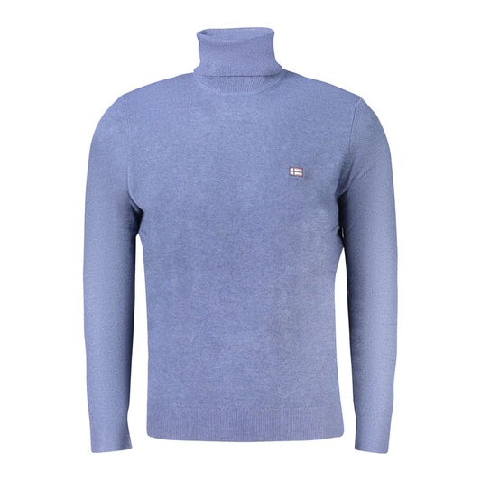 Norway 1963 Blauer Pullover aus Wolle für Männer