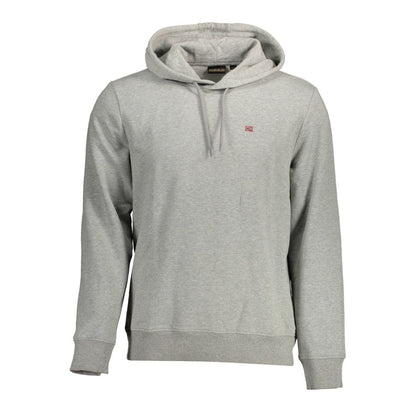 Napapijri Gray Cotton Men's Hoodie