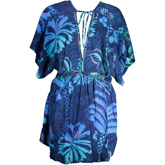 Desigual Blaues Baumwollkleid für Frauen