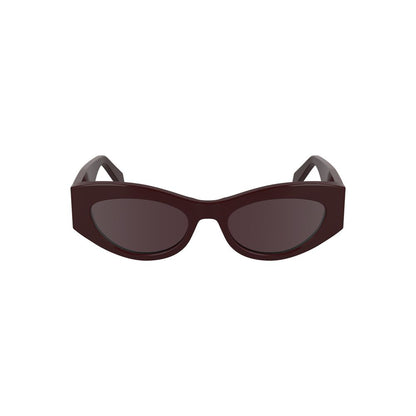 Calvin Klein Rote Acetat-Sonnenbrille für Frauen