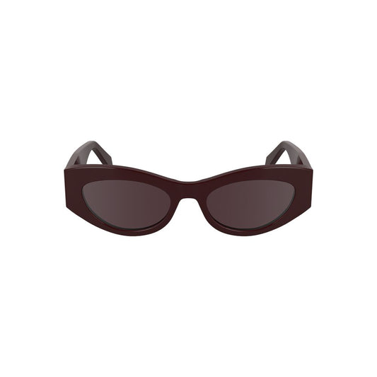 Calvin Klein Rote Acetat-Sonnenbrille für Frauen