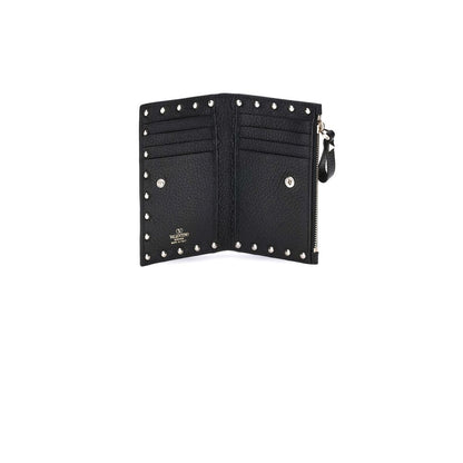 Valentino Garavani Black Calf Leather Bos Taurus Wallet