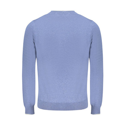 North Sails Blue Cotton Men Sweater