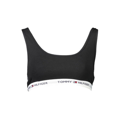Tommy Hilfiger Schwarzer Baumwoll-Sport-BH für Frauen
