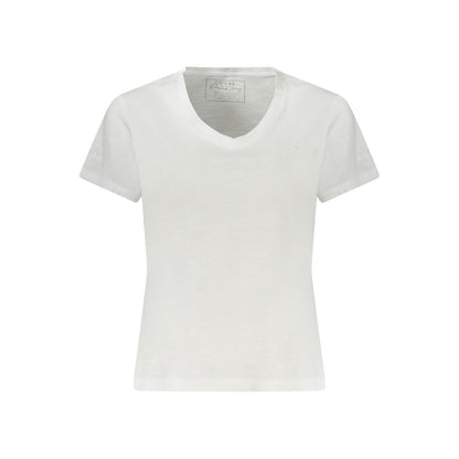 Guess Jeans White Cotton T-Shirt