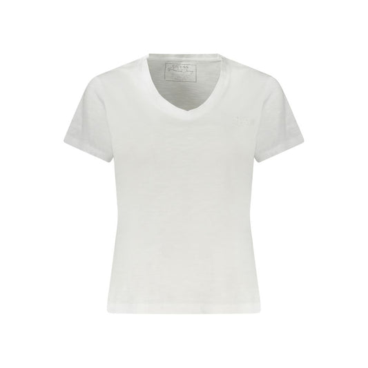 Guess Jeans White Cotton T-Shirt