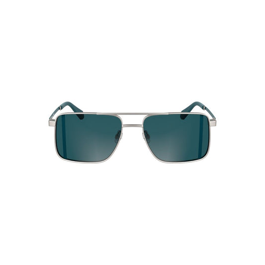 Calvin Klein Graue Metall-Sonnenbrille für Männer