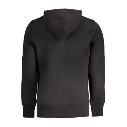 Calvin Klein Schwarzer Baumwollpullover Hoodie für Männer