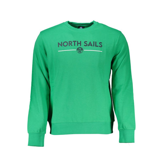 North Sails Green Cotton Sweatshirt