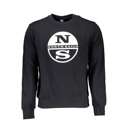 North Sails Black Cotton Sweatshirt