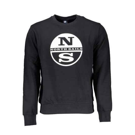 North Sails Black Cotton Sweatshirt