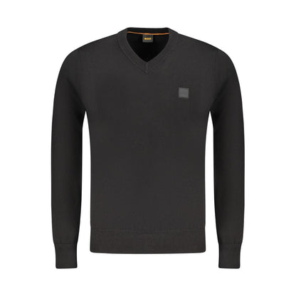 Hugo Boss Schwarzer Baumwollpullover