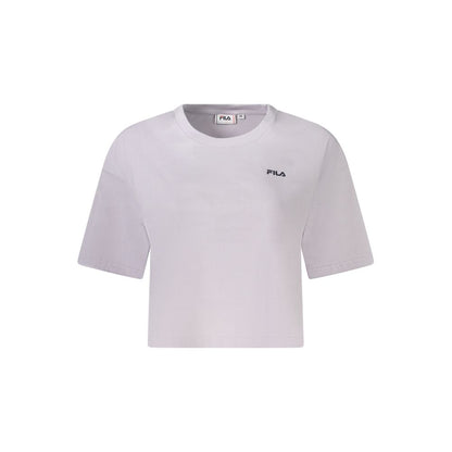 Fila Pink Cotton Women T-Shirt