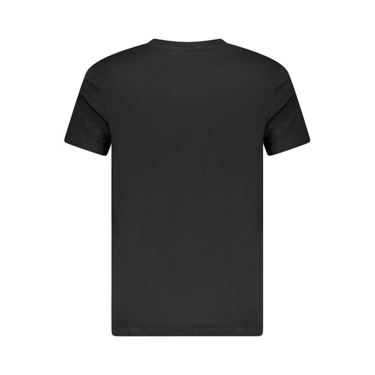 Cavalli Class Black Cotton Men T-Shirt