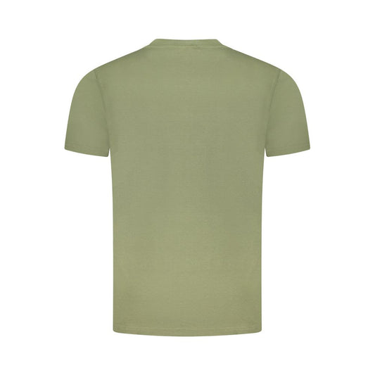 Cavalli Class Green Cotton Men T-Shirt
