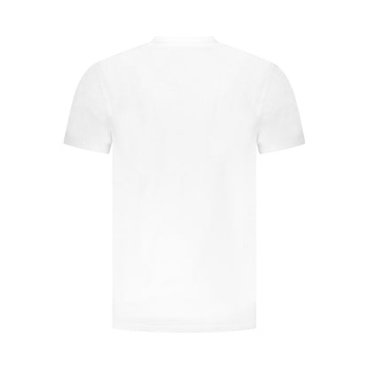 Cavalli Class White Cotton Men T-Shirt