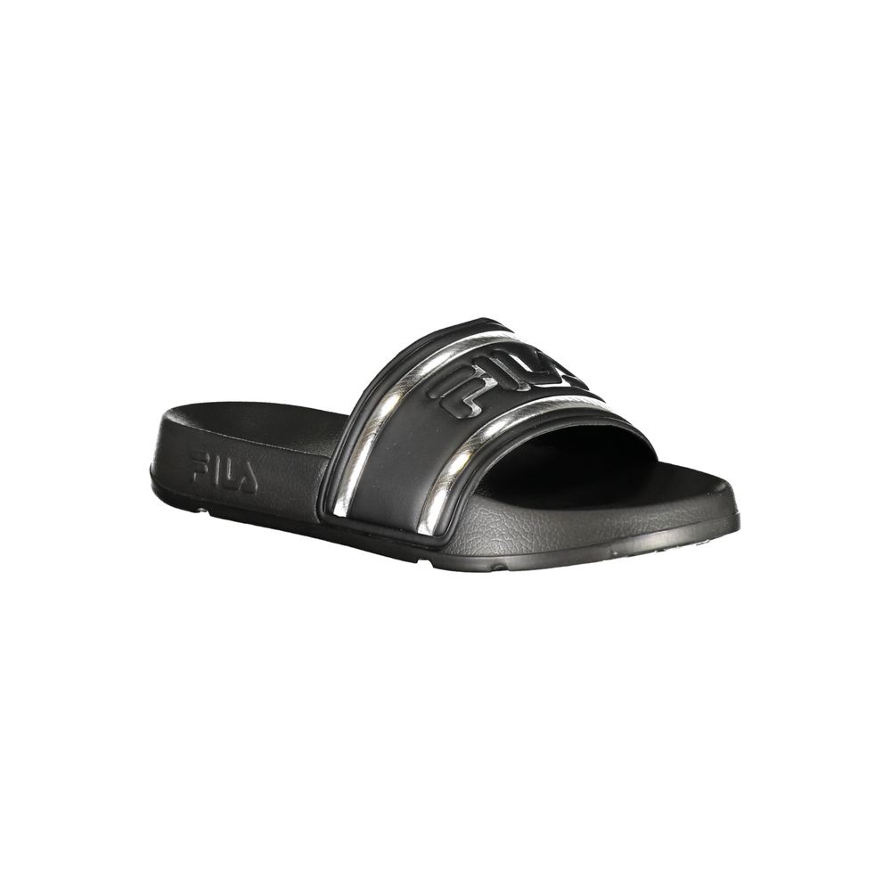 Fila Black Polyurethane Women Slipper