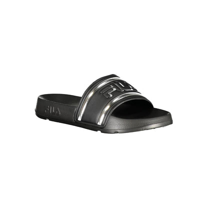 Fila Black Polyurethane Women Slipper