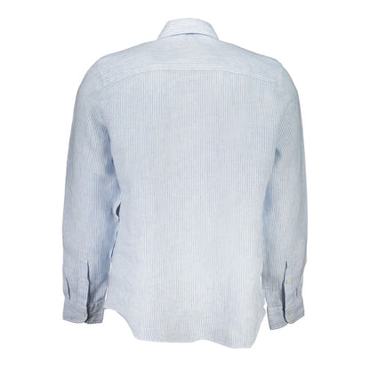 North Sails Blue Linen Dress Shirt
