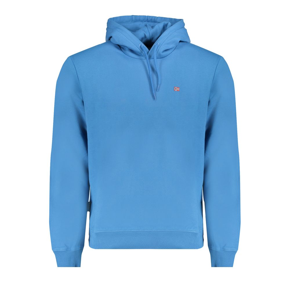 Napapijri Blue Cotton Men Sweatshirt