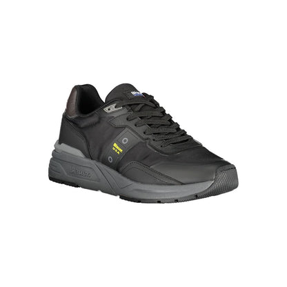 Blauer Black Polyurethane Men Sneaker