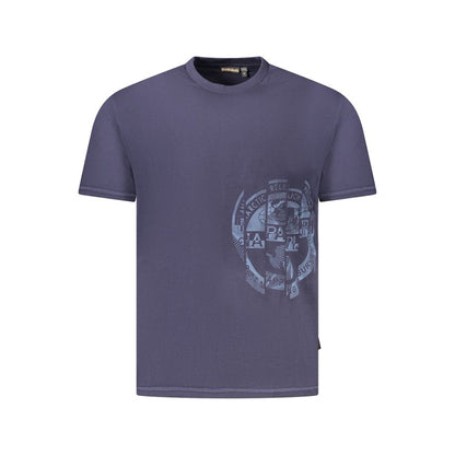 Napapijri Blue Cotton Men T-Shirt