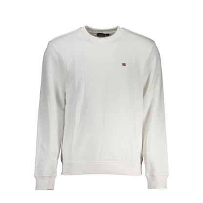 Napapijri Bianco Cotton Men Sweatshirt
